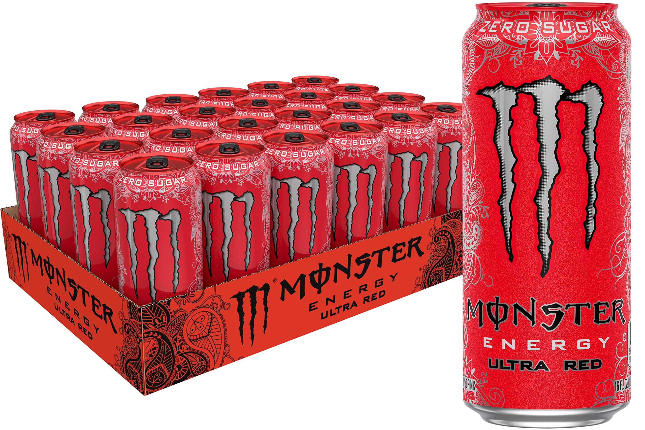 Buy Monster Energy Ultra Red Sugar Free Energy Drink 16 Ounce Pack