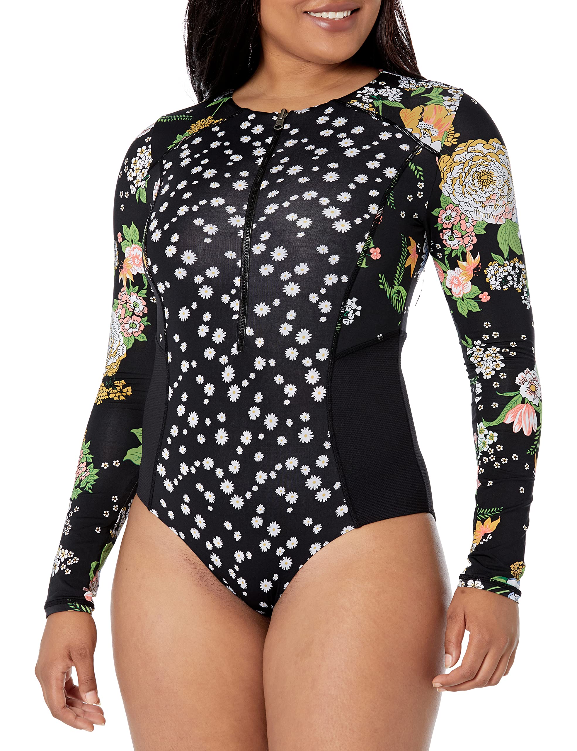 Maaji womens Surfsuit One Piece Swimsuit Black Large US