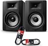 M-Audio BX5 D3 - Compact 2-Way 5 Inch Active Studio MonitorsLoudspeakers 2 Pieces Stagg SAC3PS DL 3 m Jack to Jack Instrument Cable 2 Pieces