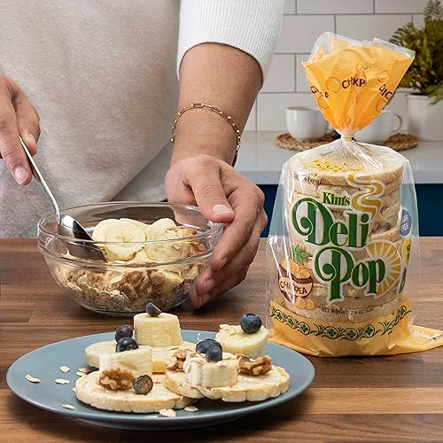 Miniatura 6 de Deli Pop Grain Cakes - Paquete de 12  Sabor a lentejas  20 pasteles por paquete  Keto, paleo, multigrano, vegano natural  Snack coreano sin azúcar