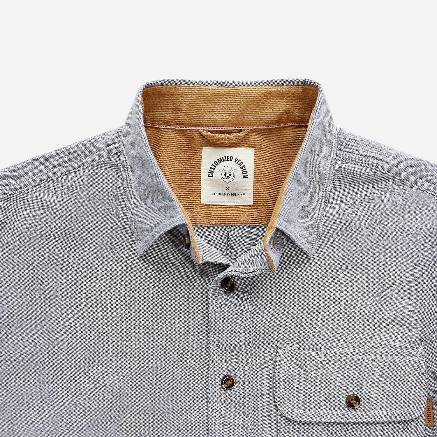 Dubinik® 6 oz Flannel Shirt for Men Long Sleeve Casual Button Down Brushed 100% Cotton Shirt - Image 3