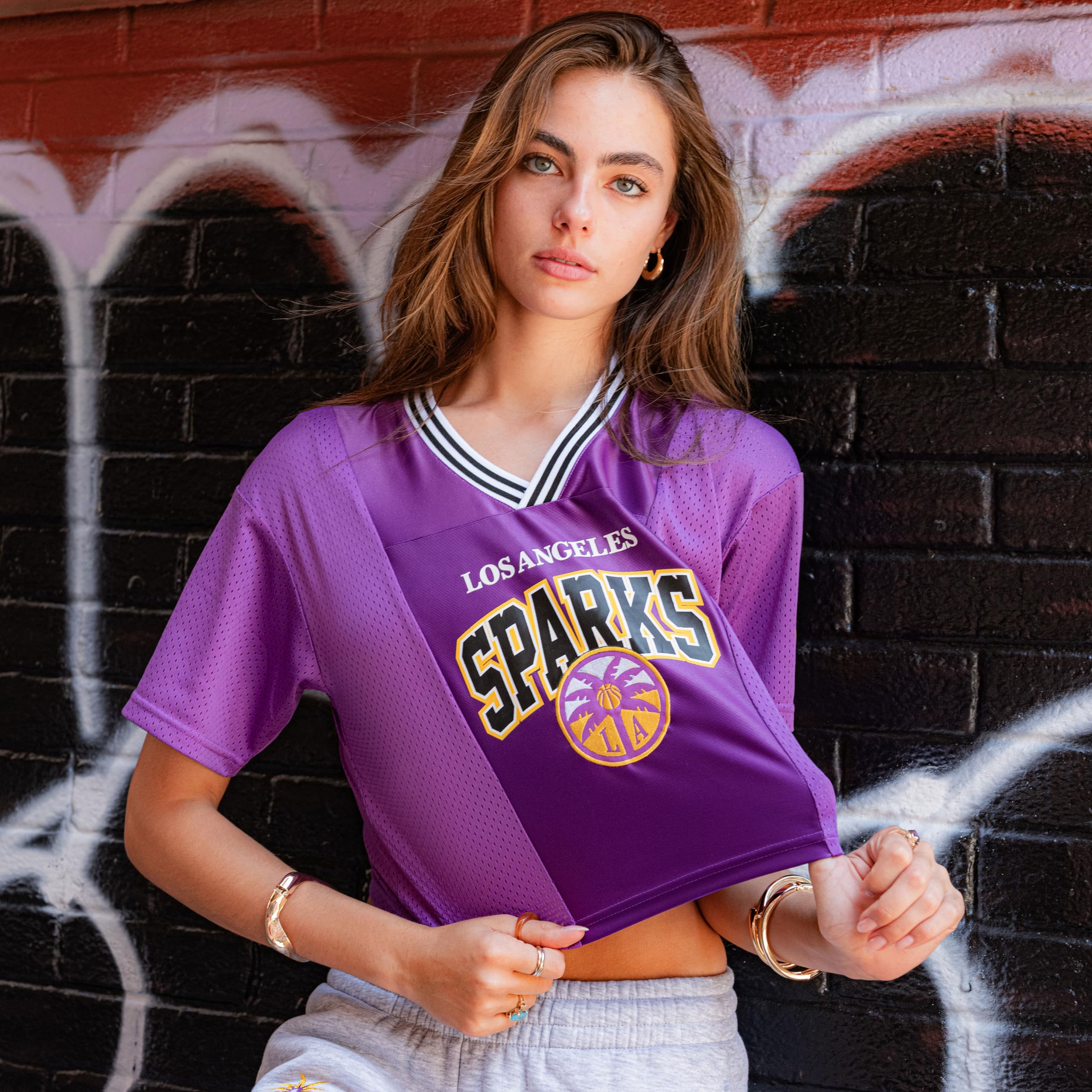 Ultra Game Canotta ufficiale WNBA da donna in jersey super morbido