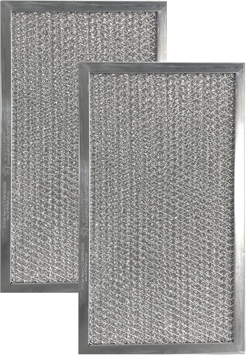 Air Filter Factory Replacement For SB08087233, AP3686282, 1606678, PS12683459 Broan Nutone 6 x 11.25 x 0.38 Inches Aluminum Mesh Grease Range Hood Vent Filter 2-Pack