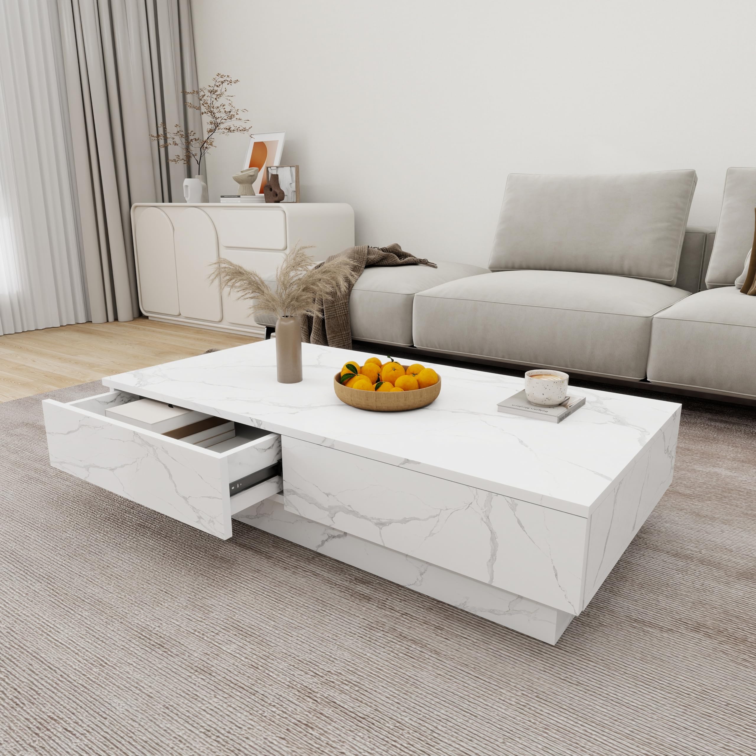 Amazon.co.jp: LBFXQ ローテーブル 大きめ センターテーブル リビング