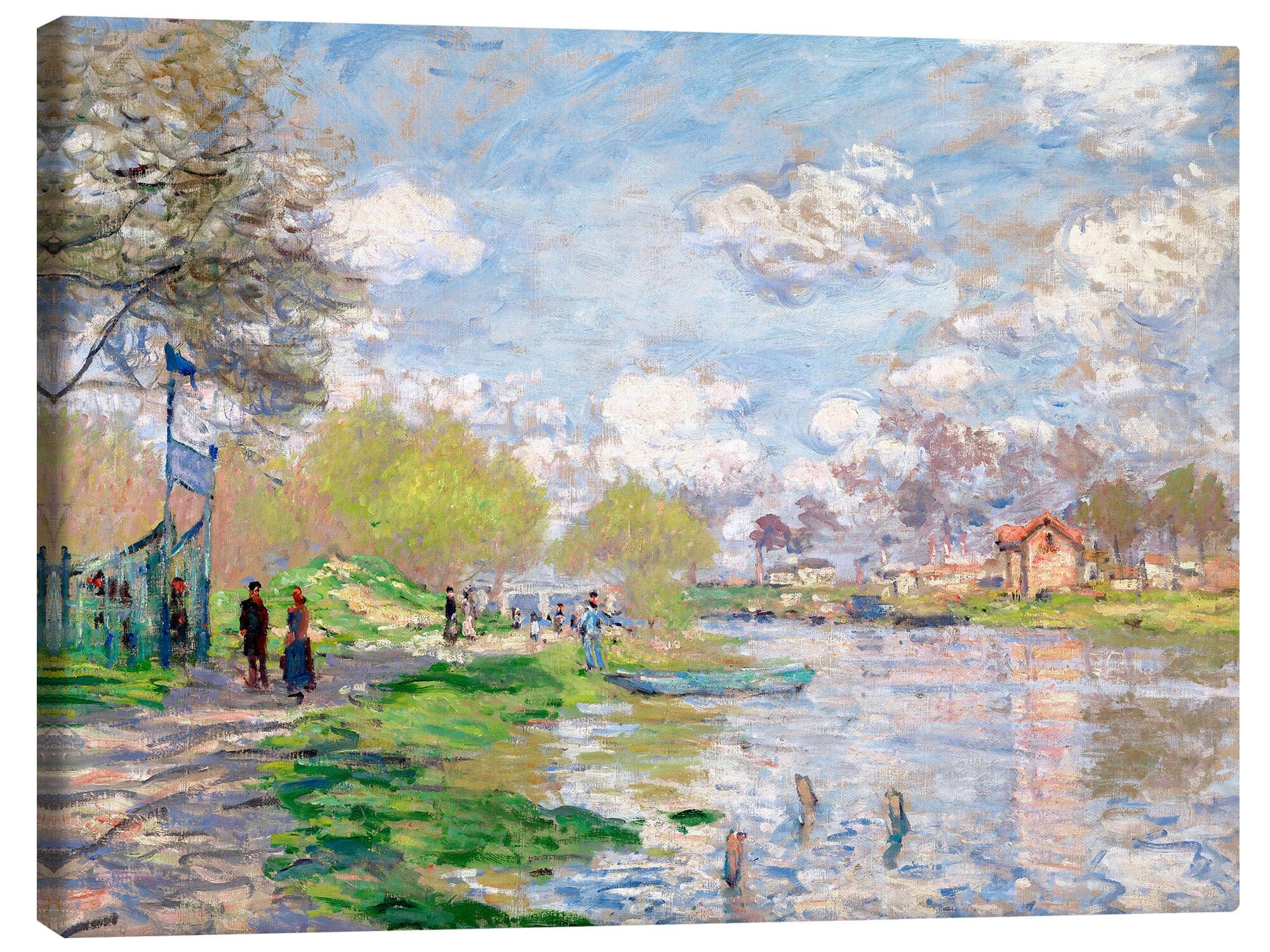 Spring by the Seine Obraz na płótnie