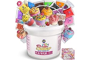 FunKidz 4 LB Milky Butter Slime Tub: Sensory Delight for Kids