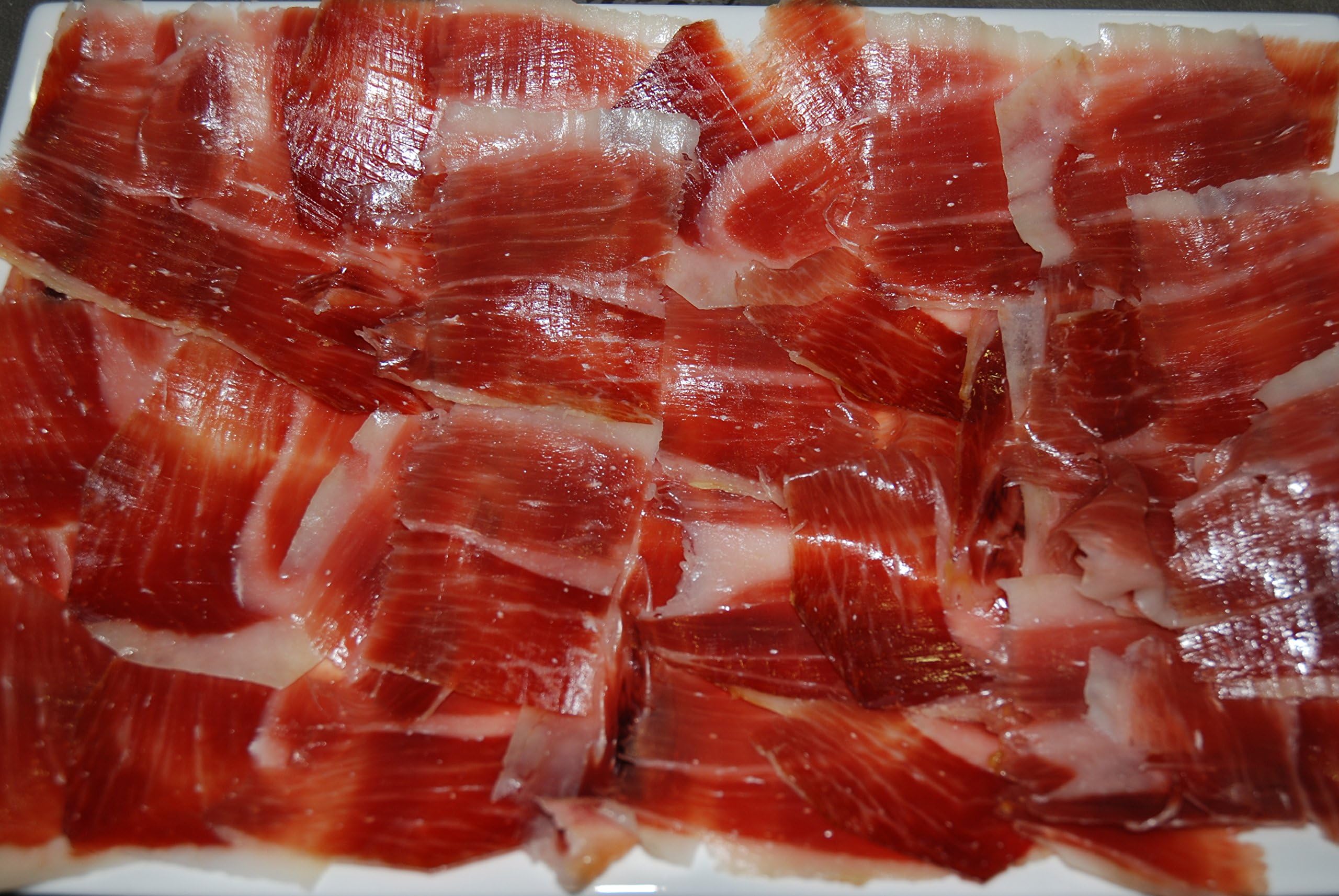 SLICED JAMÓN IBÉRICO BELLOTA VACUUM PACKAGING IN TRAYS OF 100 GR EACH, SEVERAL OPTIONS (5 TRAYS OF 100 GR.)