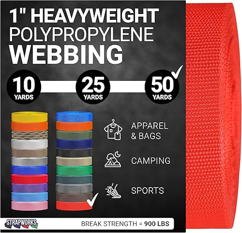 Vista 32 de Strapworks Correas de polipropileno pesado: correas de polietileno resistentes para reparación de equipos de bricolaje al aire libre Negro