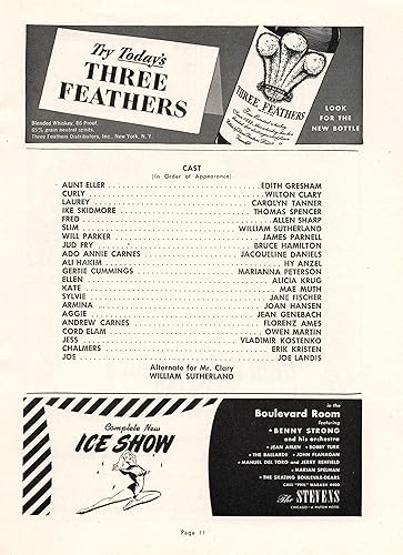 Miniatura 3 de Joe Layton (Debut)"OKLAHOMA!" Edith Gresham/Wilton Clary/Hy Anzel/Rodgers and Hammerstein 1948 Chicago Playbill