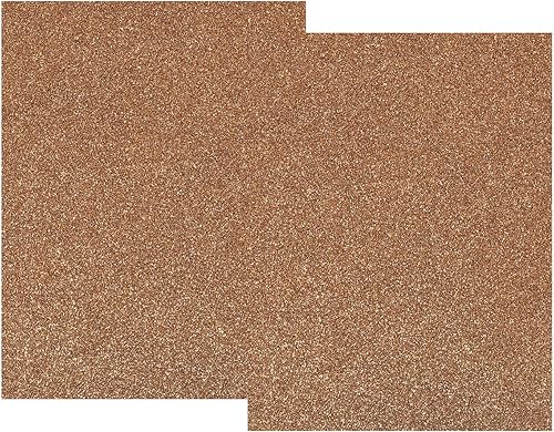 Miniatura 1 de MECCANIXITY Vinilo de transferencia de calor con purpurina para planchar, color marrón oscuro, 12 x 10 pulgadas, para camisetas, bolsas, zapatos,