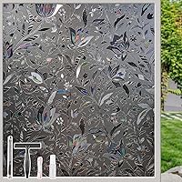 Vista 9 de NINETREX Película de Privacidad para Ventanas, Película 3D de Vidrio Emplomado para Ventanas, Cubierta Decorativa para Ventanas de Vinilo