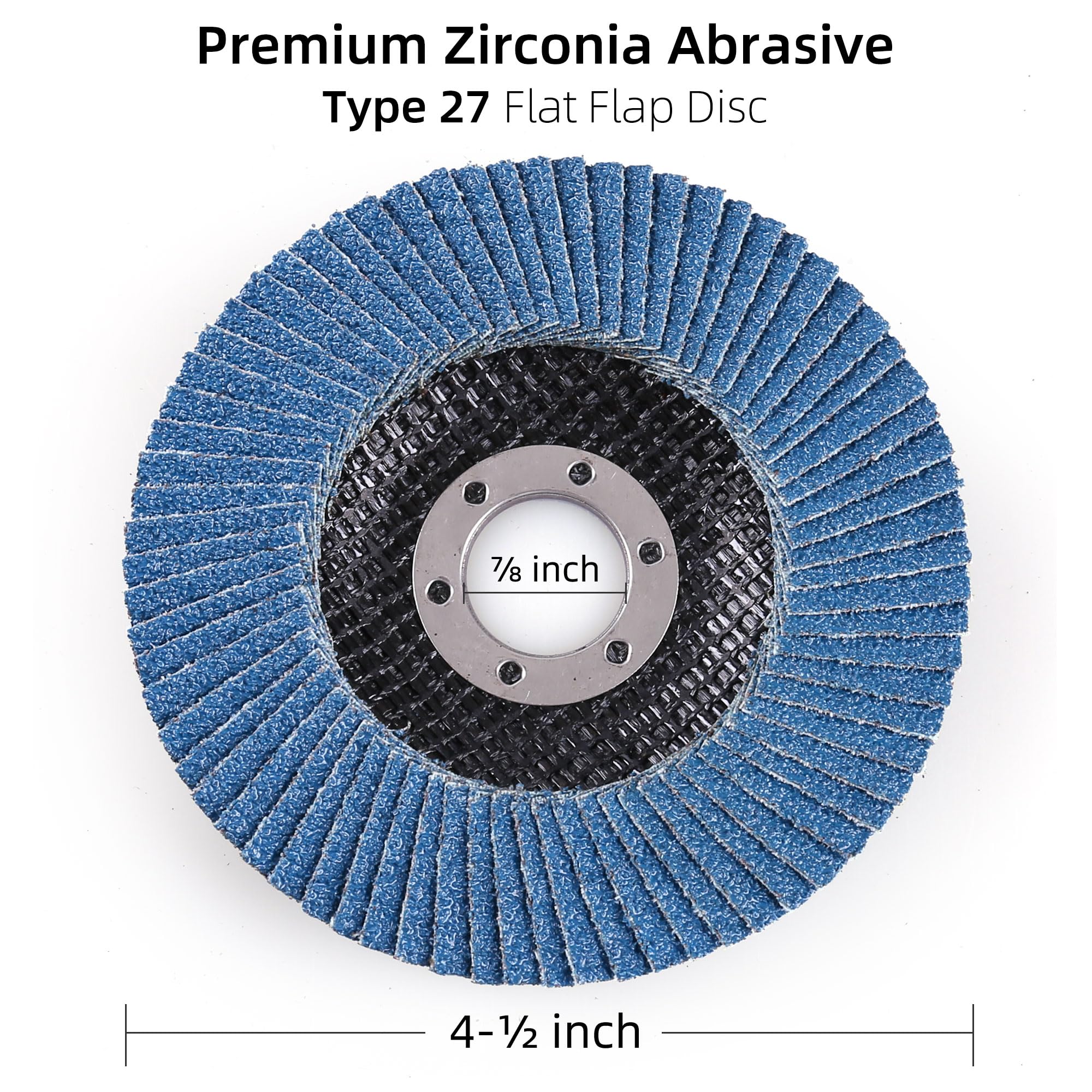 Lotfancy 11,4 cm x 7/20,3 cm zirconia Alumina smerigliatrice angolare disco lamellare abrasivo mola piatto