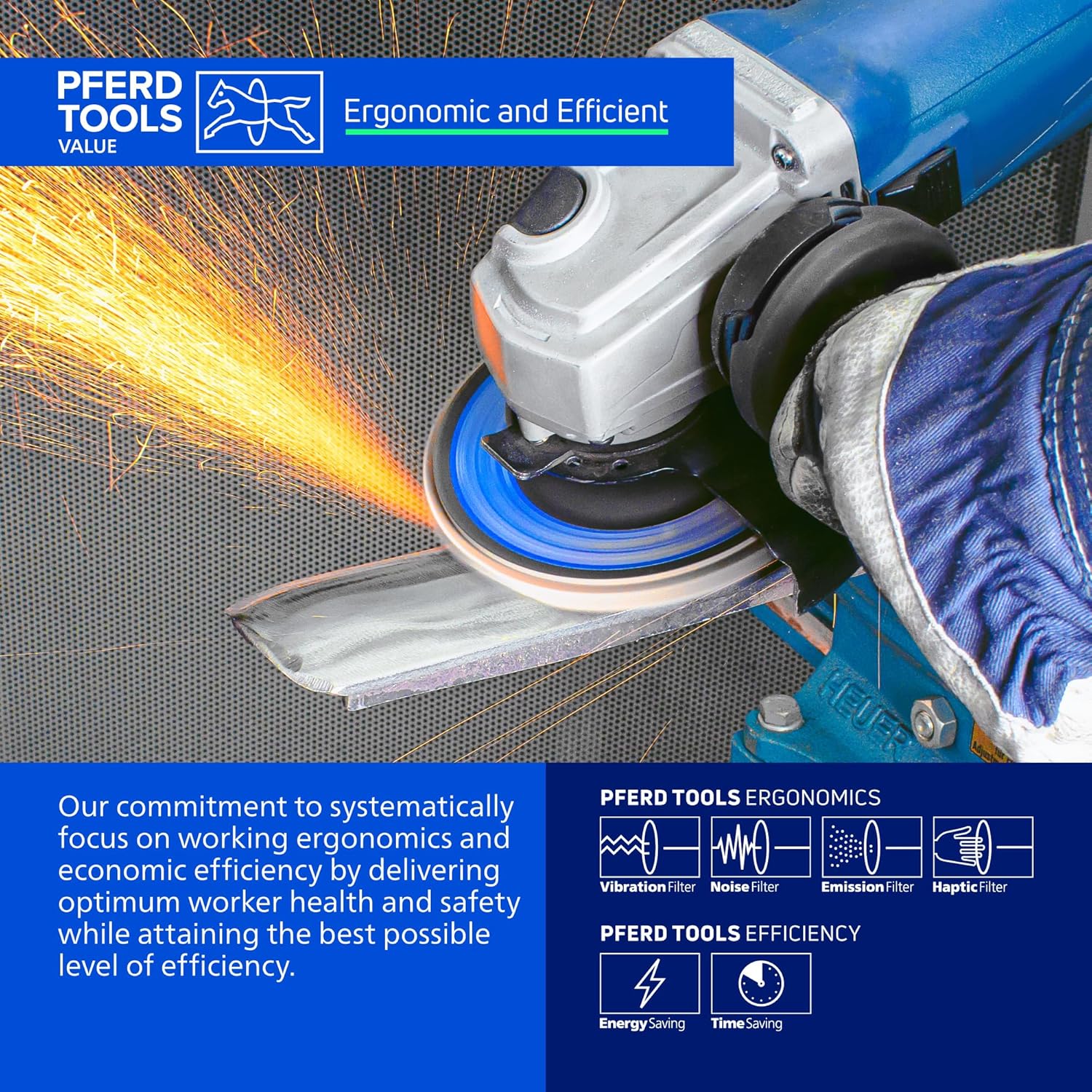 PFERD Z Start STEELOX Type 29 Conical Flap Disc, 5" Diameter, 7/8" Arbor, 60 Grit, Zirconia – Use on Steel & Stainless Steel (Pack of 10) - Part 63913