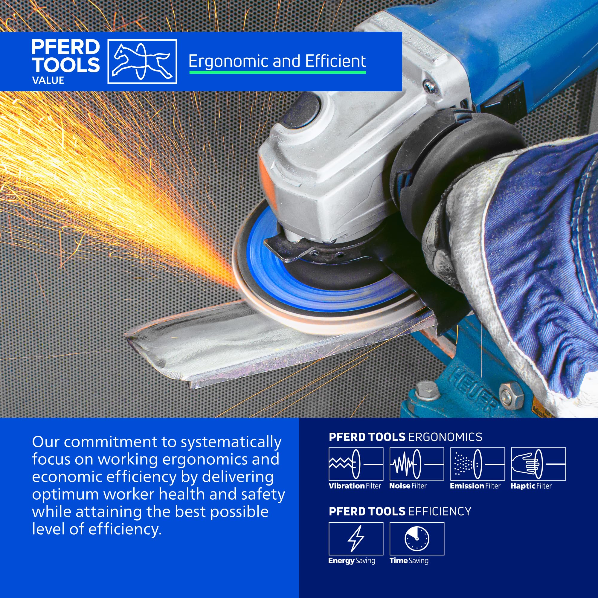 PFERD TOOLS POLIFAN Z BOX – 10 disques à lamelles 125 mm, Z60, alésage de 22,23 mm, 69300935 – rendement et durabilité élevés sur l’acier/l’acier inoxydable (INOX)