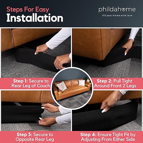 Miniatura 7 de Phildahome Bloqueador debajo del sofá para juguetes para niños y mascotas, bloqueador de juguetes para debajo del sofá, se adapta a sofás estándar