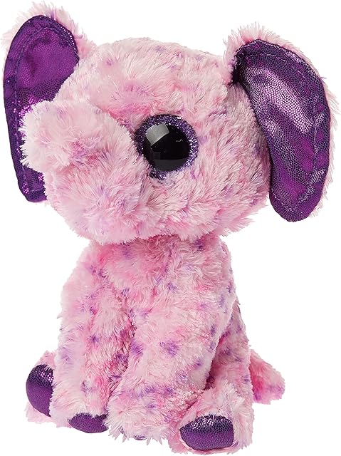 Ty Eva Elephant Beanie Boos 6" | Beanie Baby Soft Plush Toy | Collectible Cuddly Stuffed Teddy