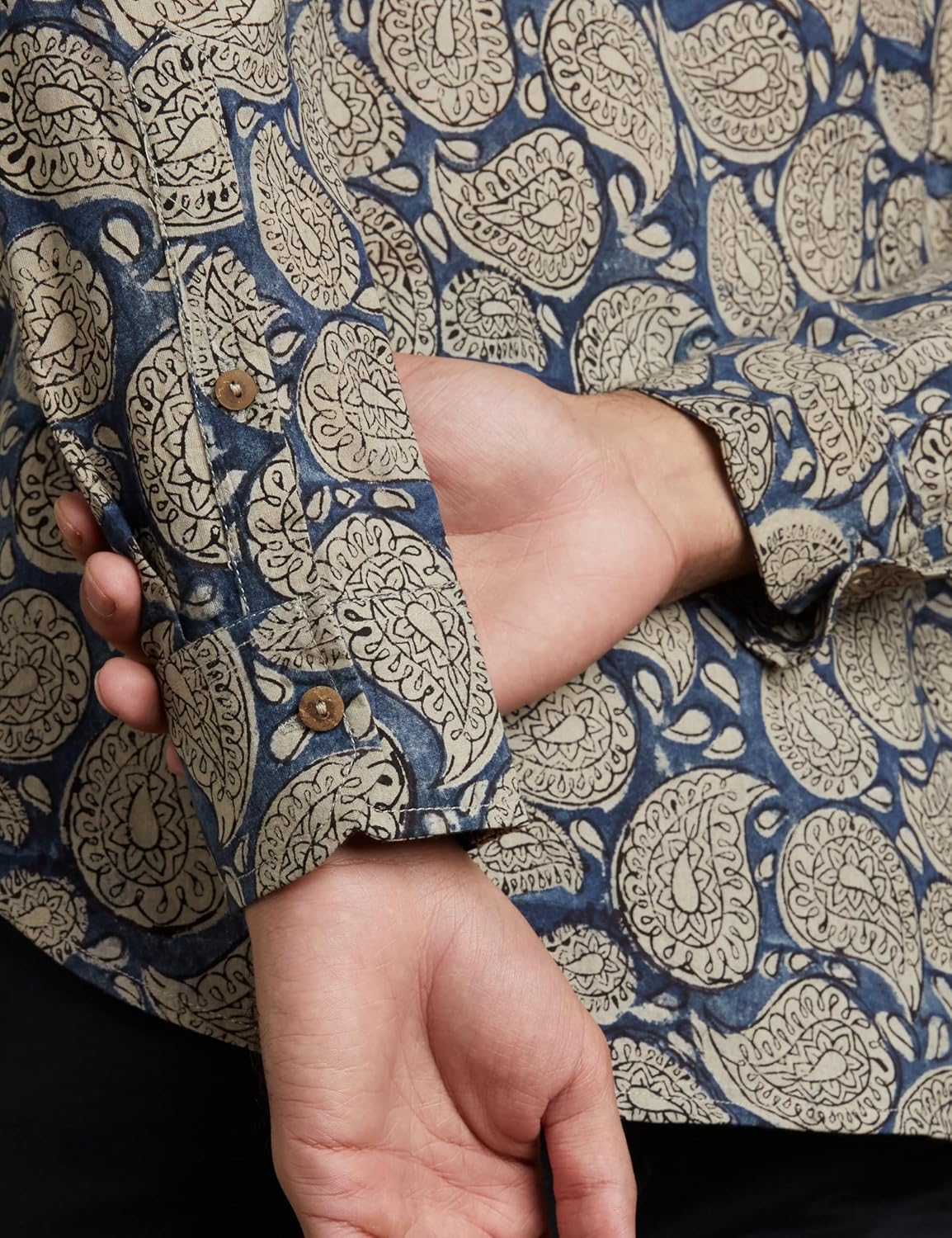 Amazon Brand - Symbol Men's Floral Regular Fit Kalamkari Print Cotton Ethnic Shirt offers donot miss 5 Amazon Brand - Symbol Men's Floral Regular Fit Kalamkari Print Cotton Ethnic Shirt offers donot miss