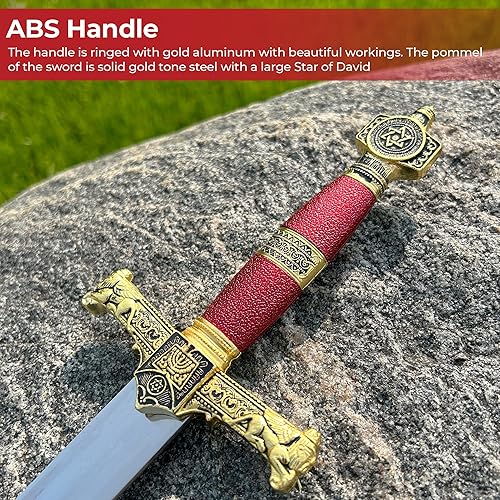 Vista 5 de MedievalDepot King Solomon Medieval Crusader Daggers - Perfect for Reenactment