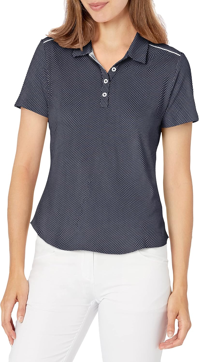Amazon com: adidas Women #39 s Micro dot Short Sleeve Polo : Sports Outdoors Amazon com: adidas Women #39 s Micro dot Short Sleeve Polo : Sports Outdoors