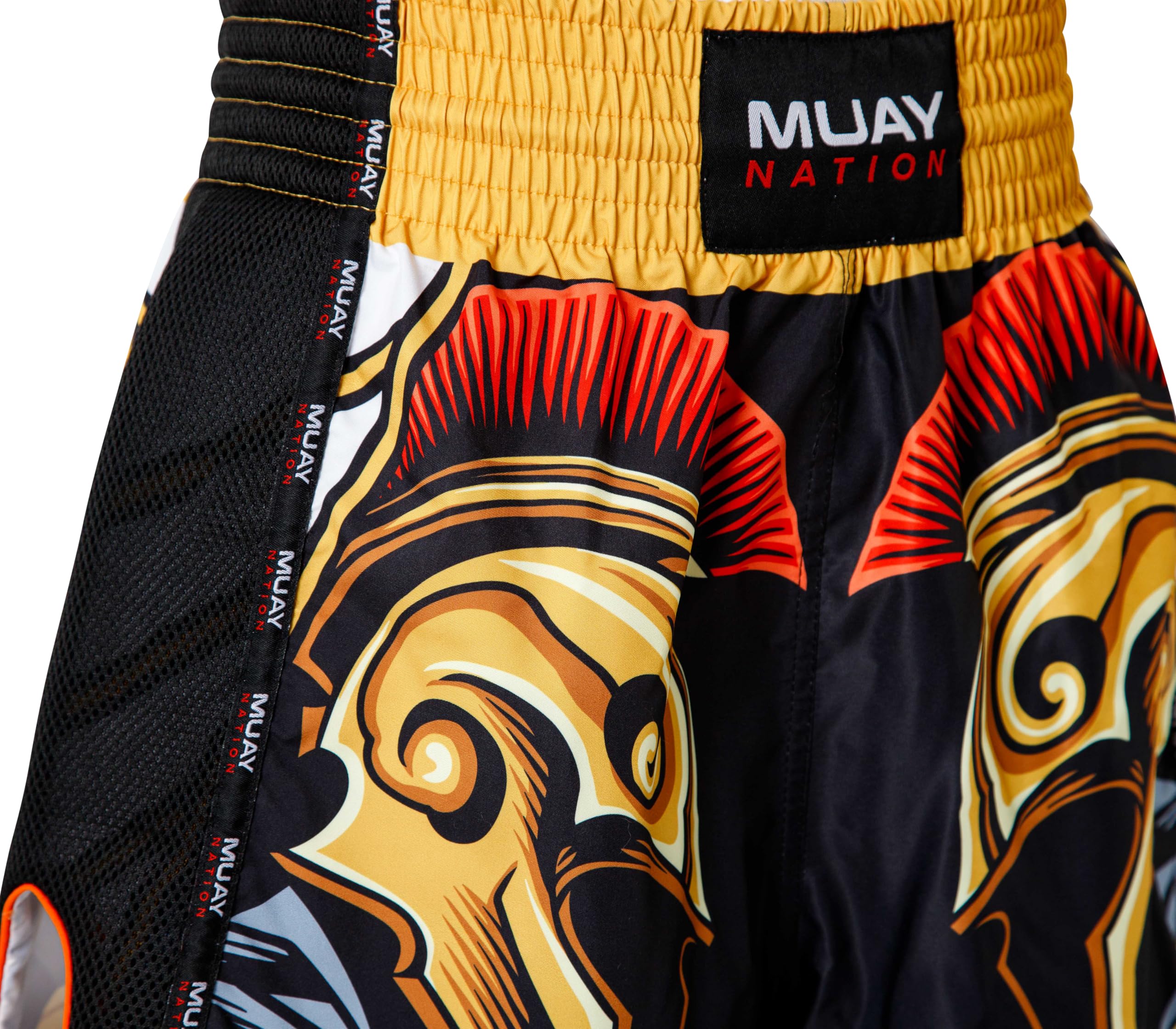 Pantalones cortos de Muay Thai para hombre y mujer, corte delgado, para artes marciales mixtas, entrenamiento, kickboxing, artes marciales