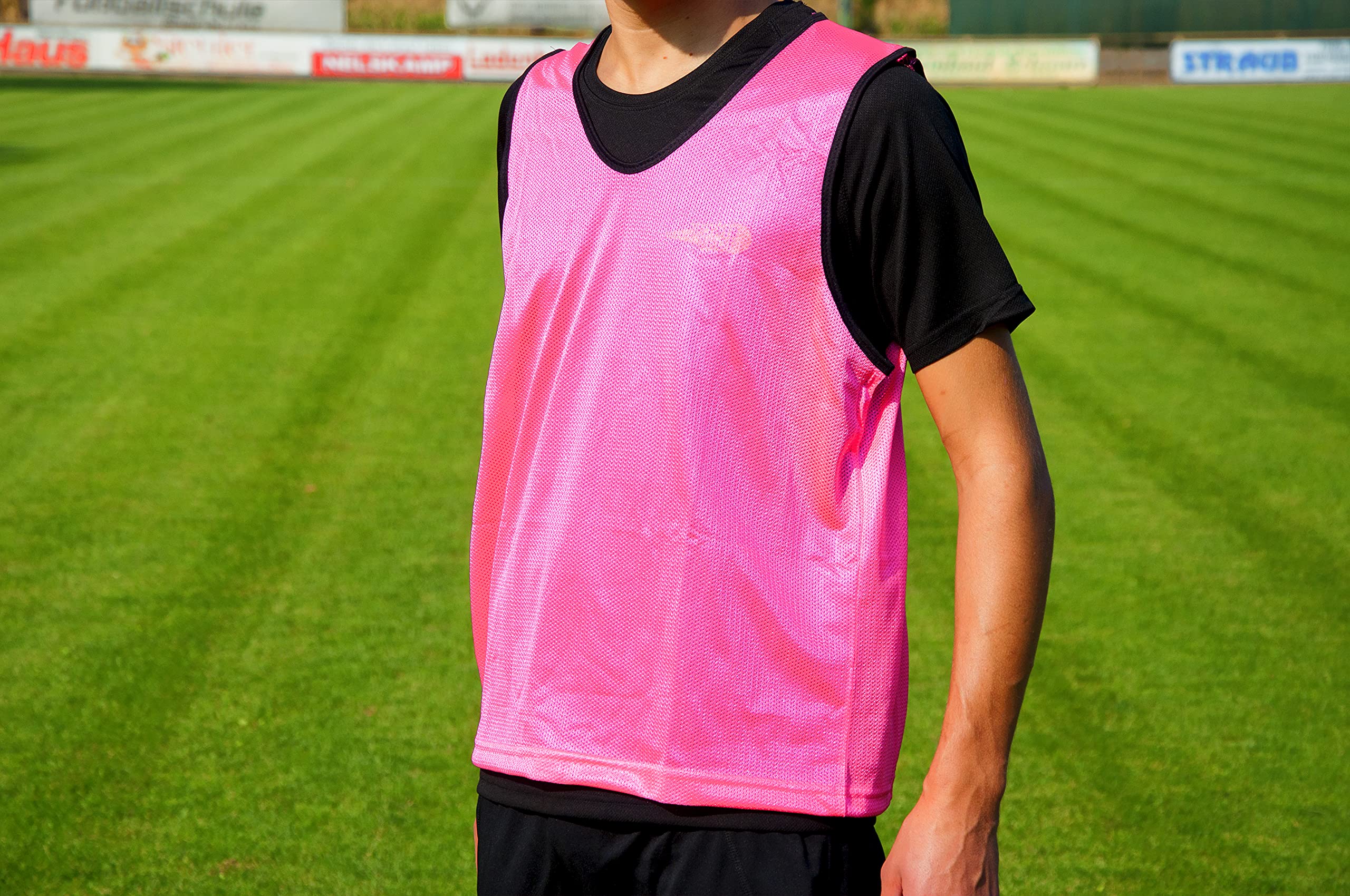 POWERSHOT Chasuble de Sport - Couleurs au Choix - Taille Adulte M-L/Enfant XS-S/et Grande Taille XL-XXL ! Résistant