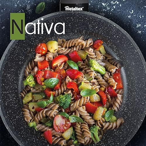 Miniatura 4 de Metaltex NATIVA - Sartén de aluminio forjado 8.7in con revestimiento efecto granito STONE-TEX