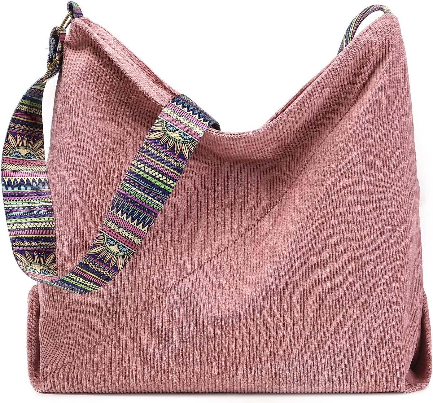 TERRIFI Corduroy Large Shoulder Bag, Stylish Satchel Shoulder Bag, Stylish Handbag for Women, Perfect for Everyday Use, Travel