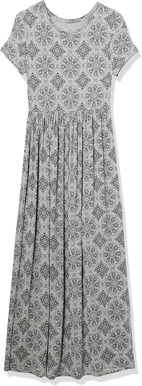 Amazon Essentials Women's Short-Sleeve Waisted Maxi Dress (Available in Plus Size) - Image 6