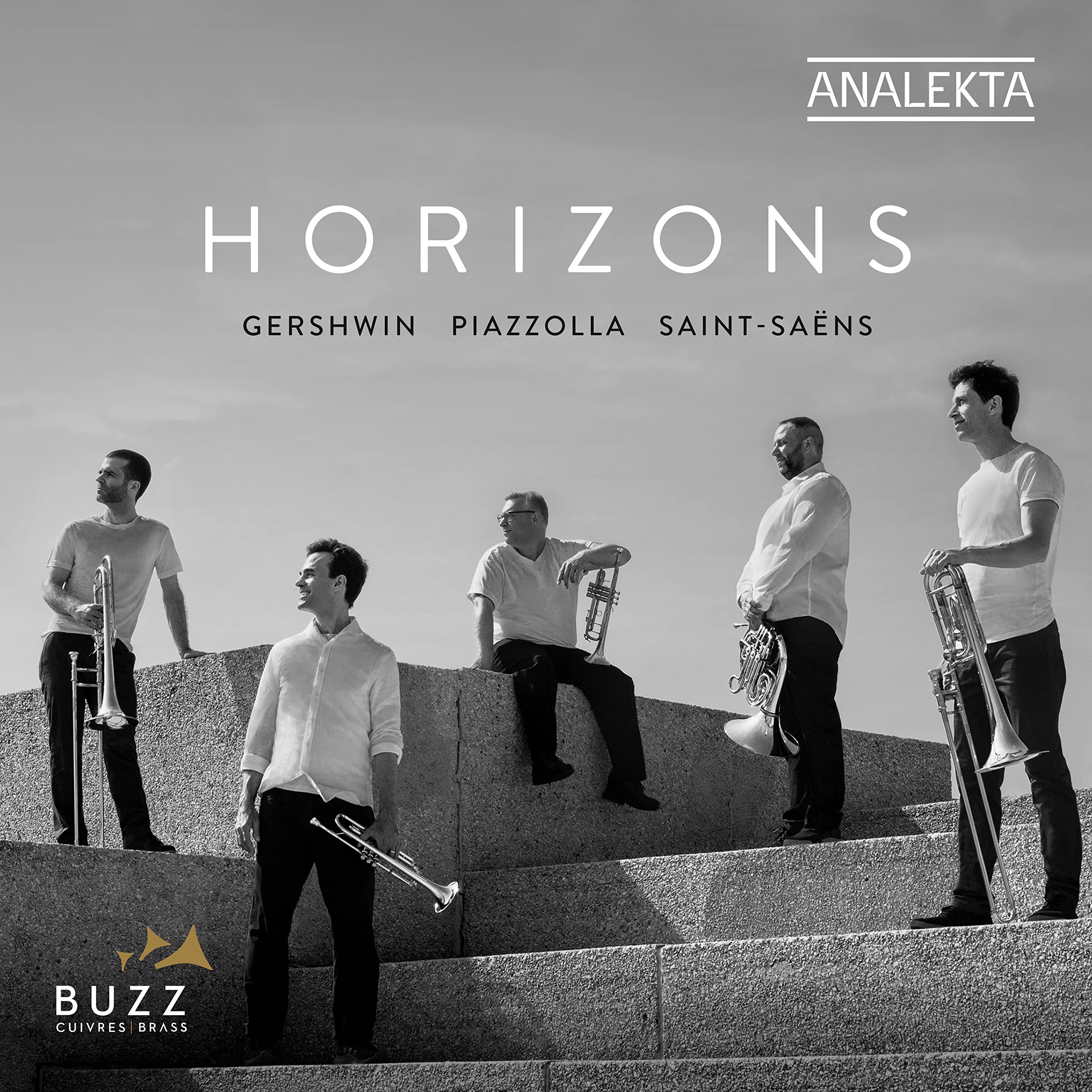 Gershwin Piazzolla And Saint Saens: Horizons [Audio CD] Buzz Cuivres; Camille Saint-Saens; George Gershwin and Astor Piazzolla