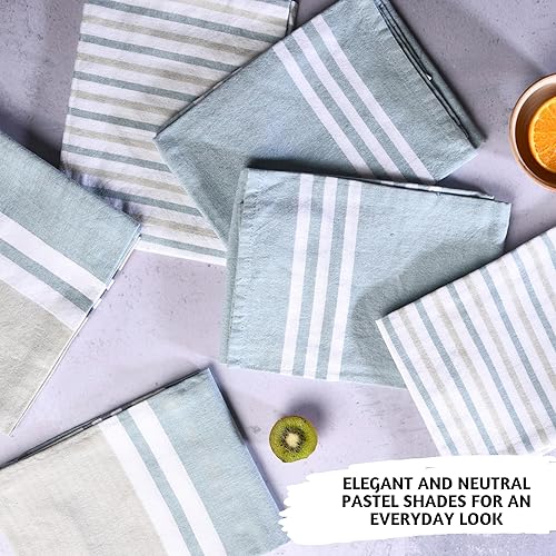 Miniatura 2 de Folkulture Juego de toallas de cocina y paños de cocina con lazo para colgar, juego de 6 paños de cocina 100% algodón, paños de cocina para