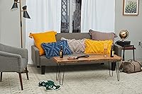 Vista 7 de carol & frank Link Ochre - Almohada tejida de 14 x 22 pulgadas, color amarillo