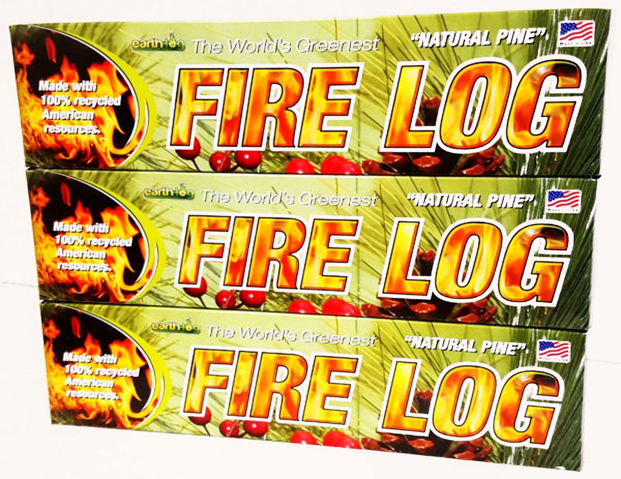 Earth-Log Earthlog Natural Pine (Pack of 3)