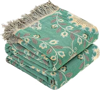 HOORDRY 100% Baumwolle Boho Decke Tagesdecke 150x200CM