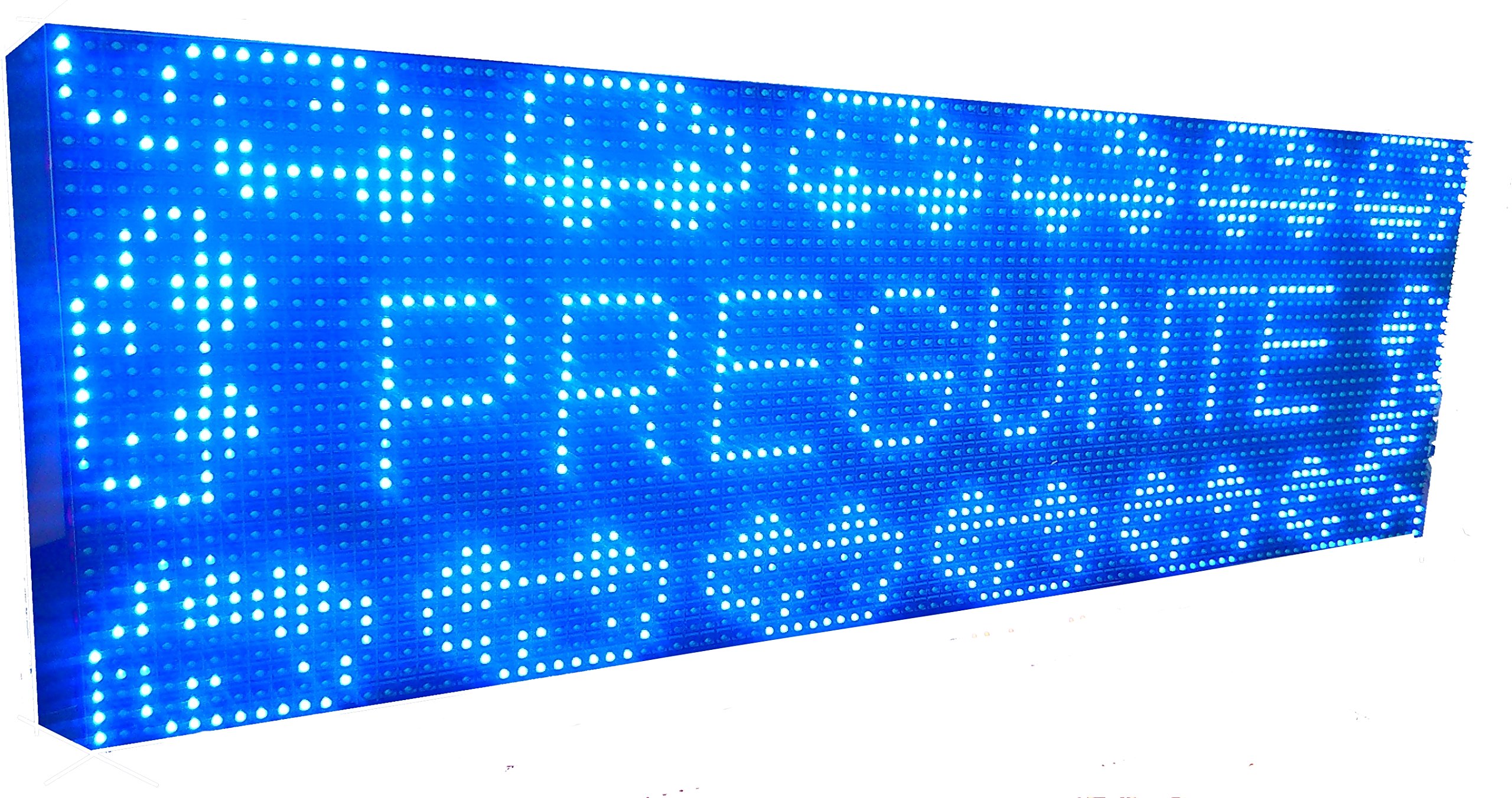 CARTEL LED PROGRAMABLE LETRERO LED PROGRAMABLE PANTALLA LED PROGRAMABLE (96*32 cm, AZUL) ROTULO LED PROGRAMABLE CARTEL ELECTRÓNICO ANUNCIA TU NEGOCIO/ PROGRAMMABLE LED PANEL BANDEROLA LED