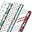 Hallmark Trendy Reversible Christmas Wrapping Paper for Kids (3 Rolls: 120 sq. ft. ttl) Dinosaurs, Koalas, Polar Bears, Penguins, Camels, Zebras, Stripes