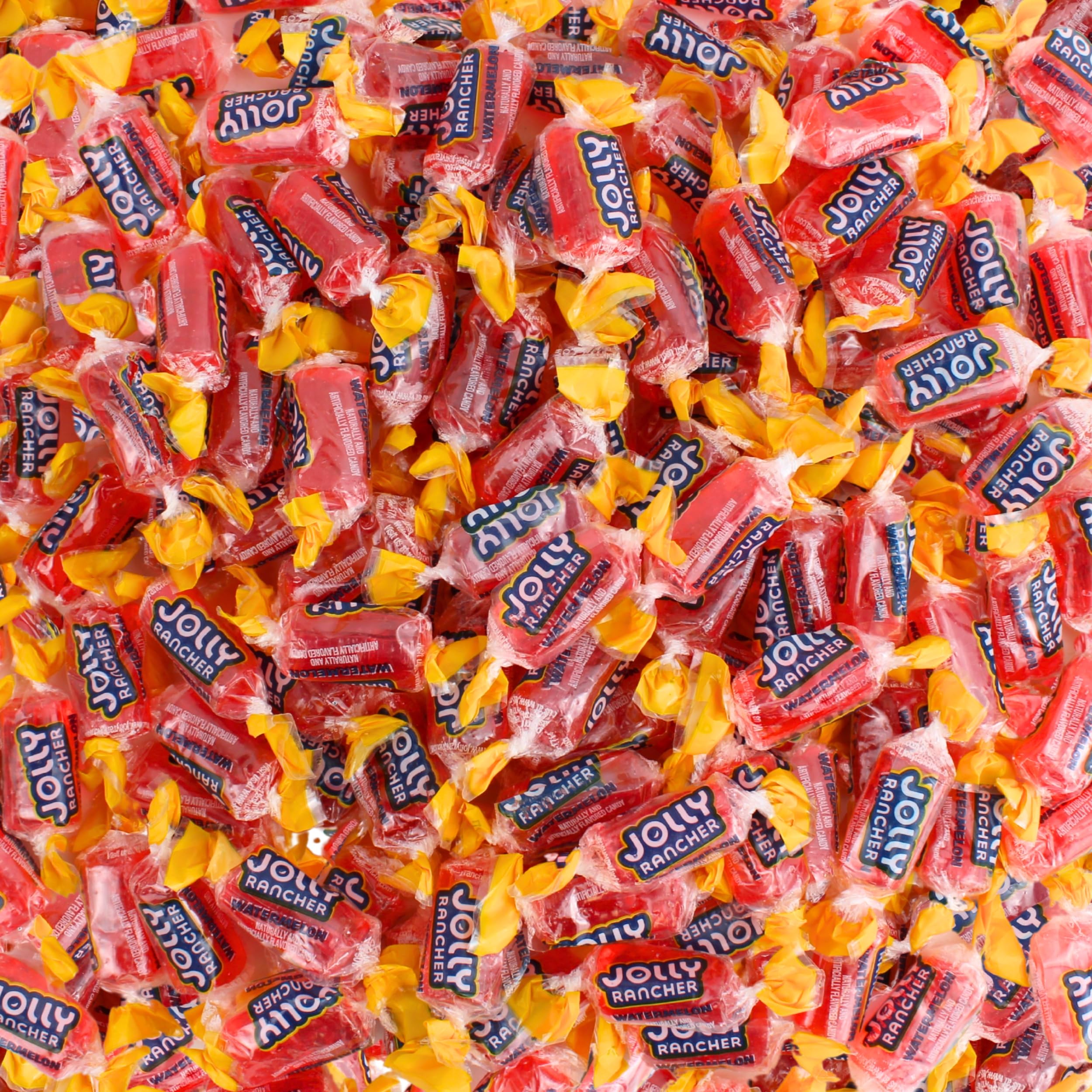 Watermelon Jolly Rancher Hard Candy Bulk - Individually Wrapped All Pink Watermelon Jolly Ranchers Hard Candy - by Queen City Candy Cave (1 Pound)