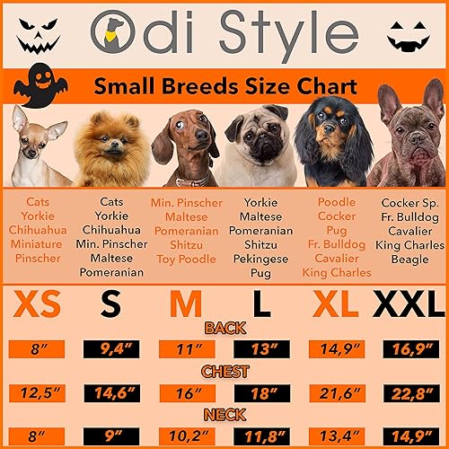 Miniatura 5 de Odi Style Disfraces de Halloween para perros medianos camiseta divertida de fantasma para perros medianos, disfraz de perro para niñas y niños,