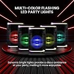Pyle Portable Party Speaker - 600W Bluetooth Karaoke Boombox with Disco Lights, Great for Parties, Rechargeable Battery, MP3/USB SD Card Reader