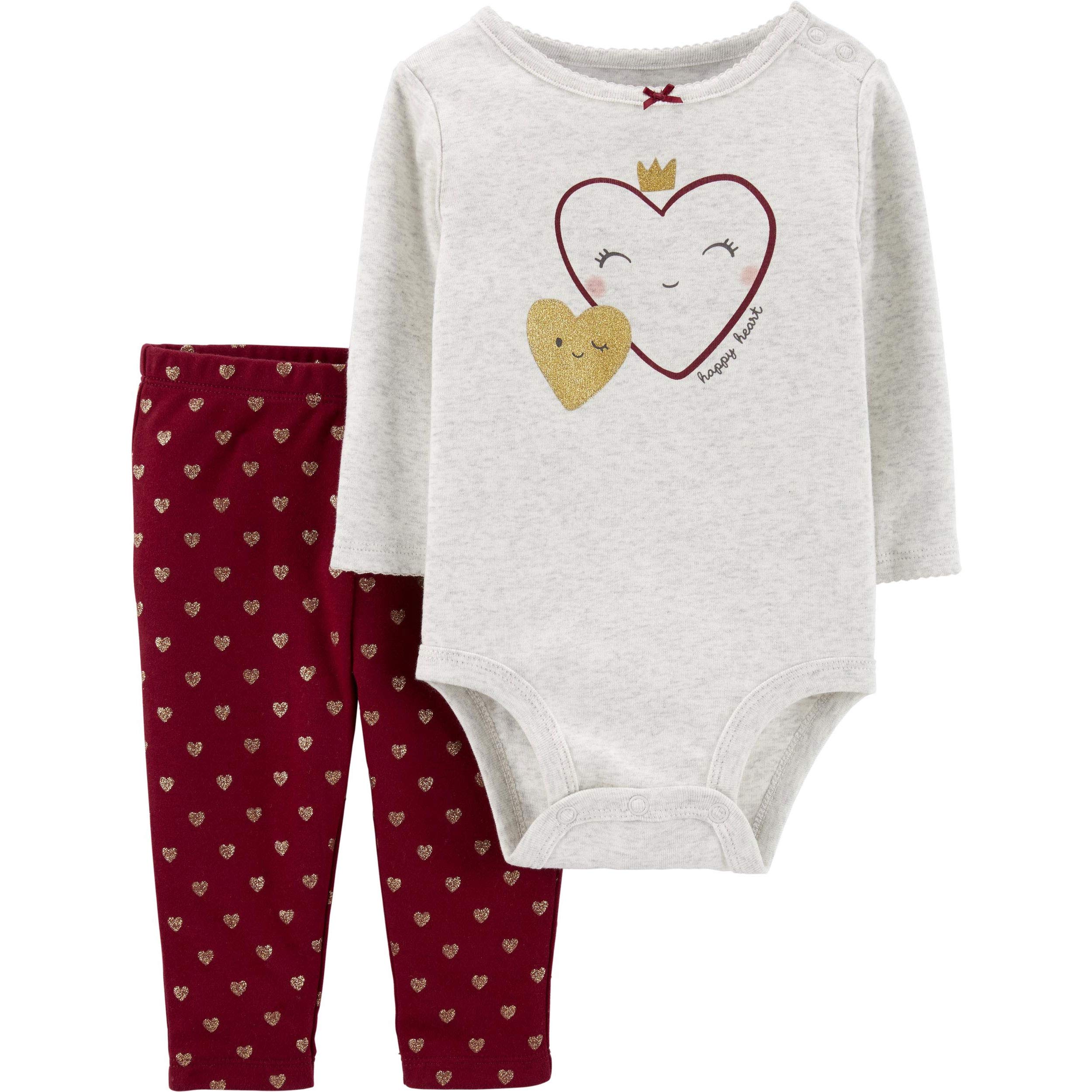 Carter's - Conjunto de body de bebé para niña 121g809