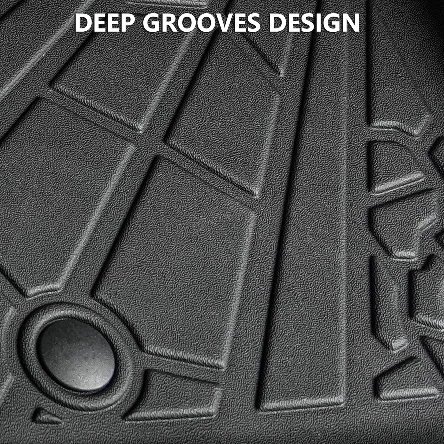KARPAL Floor Mats & Cargo Liner for 2018-2025 2026 Jeep Wrangler JL Unlimited 4-Door with Subwoofer (Not for JK/4XE), All Weather TPE Custom Fit Floor Liners Car Mats Accessories