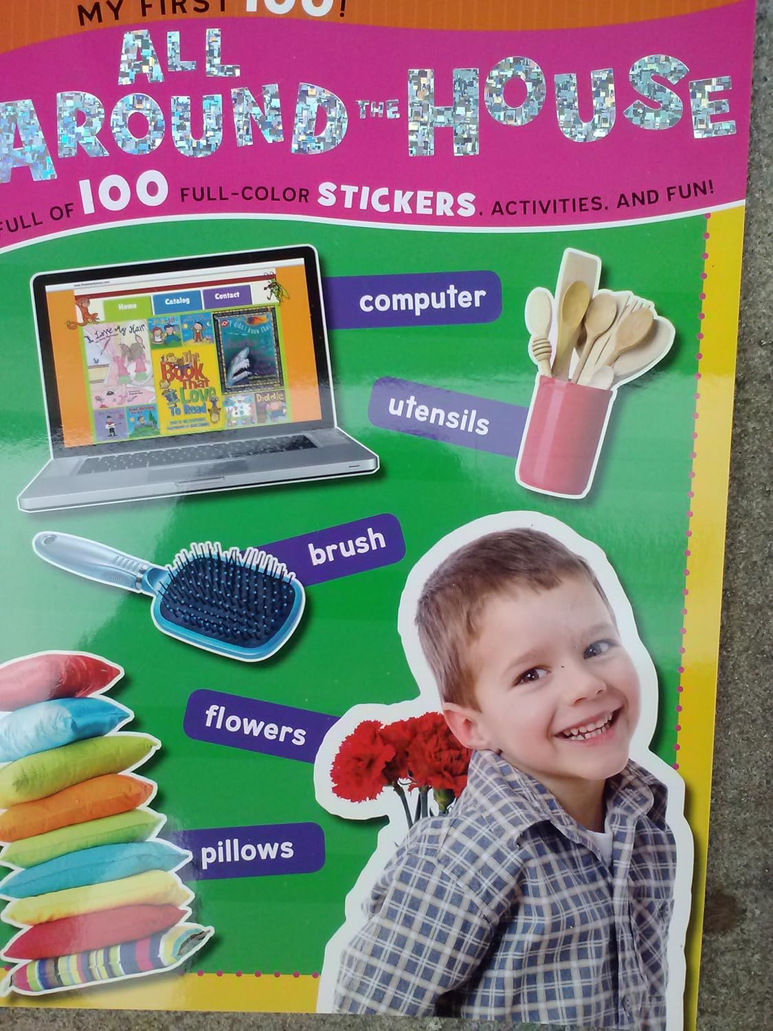 My First 100 Stickers All Around the House Flowerpot Press / Greenbrier Books