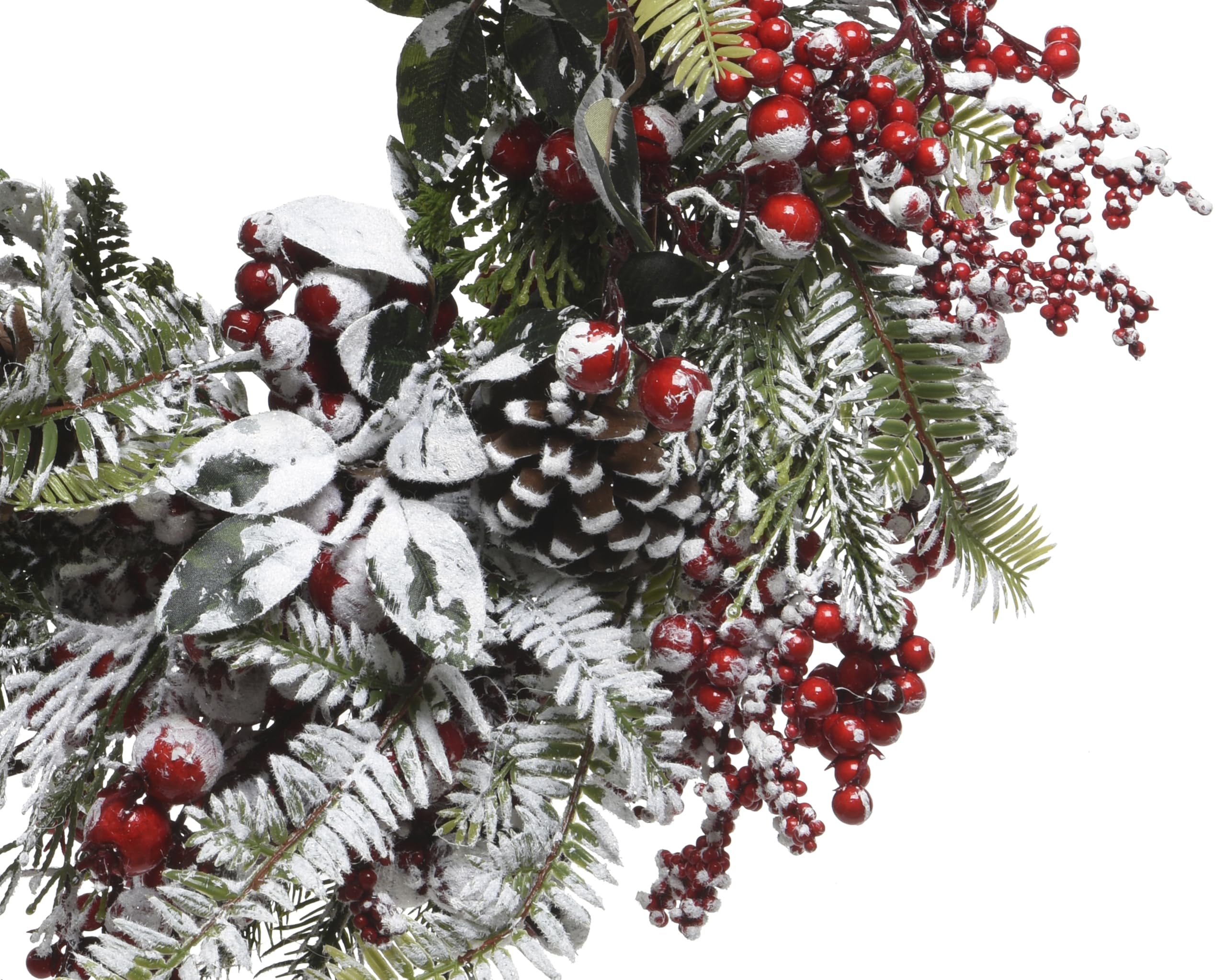 Kaemingk Kerstkrans krans rode BES l14b60h60 cm groen
