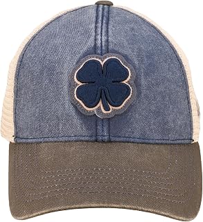 Black Clover Unisex Two Tone Vintage Mesh Sides Adjustable Snapback Golf Trucker Hat