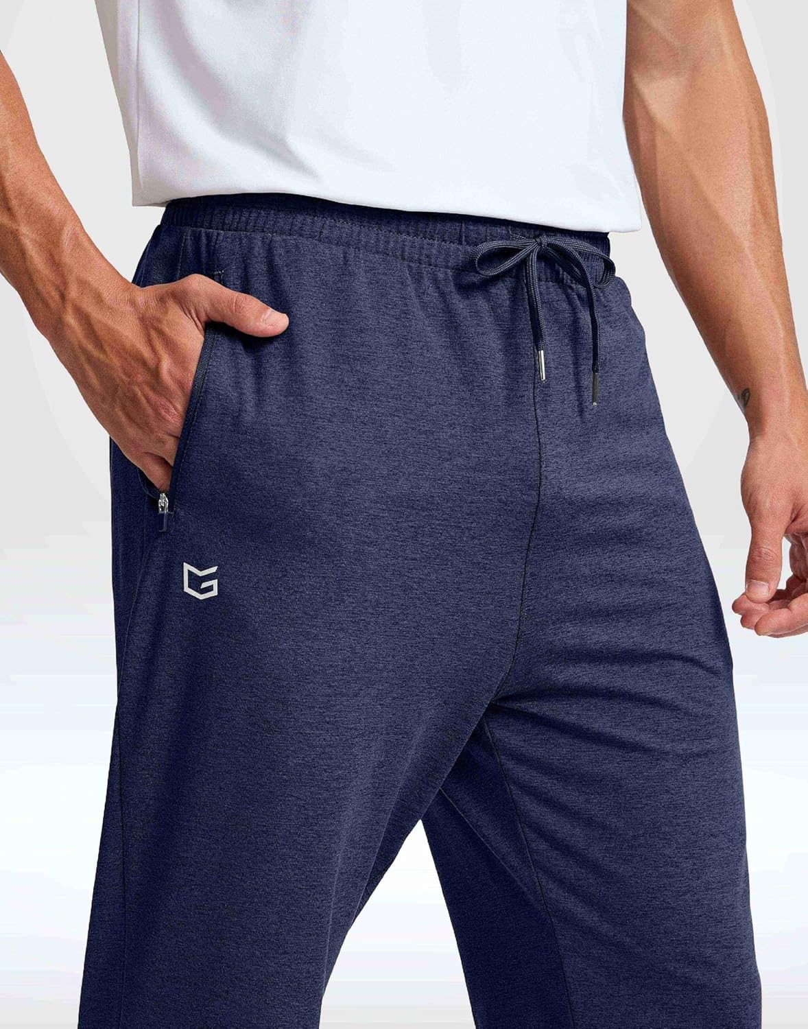G Gradual Men's Sweatpants with Zipper Pockets Lightweight Athletic Workout Pants Soft Casual Lounge Sweat Pants for Mens - Image 3