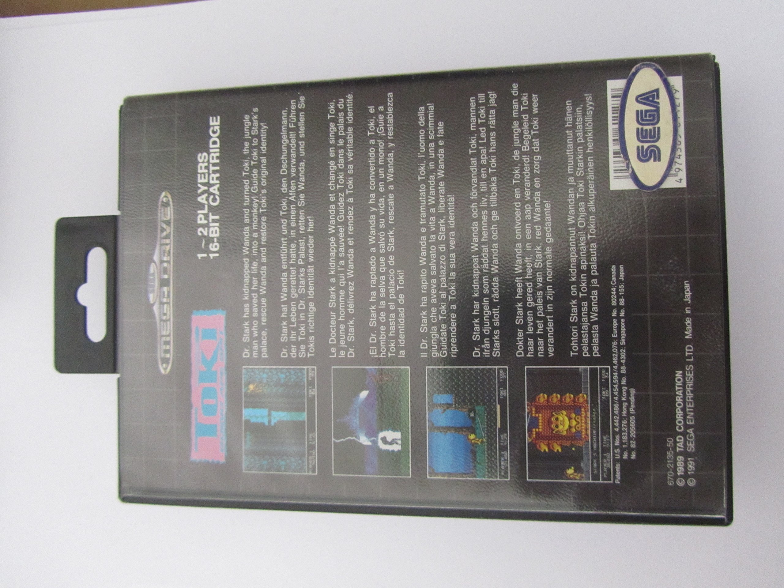 Jeu Toki going ape spit sur Sega MEGA DRIVE (MD) PAL (pas de notice