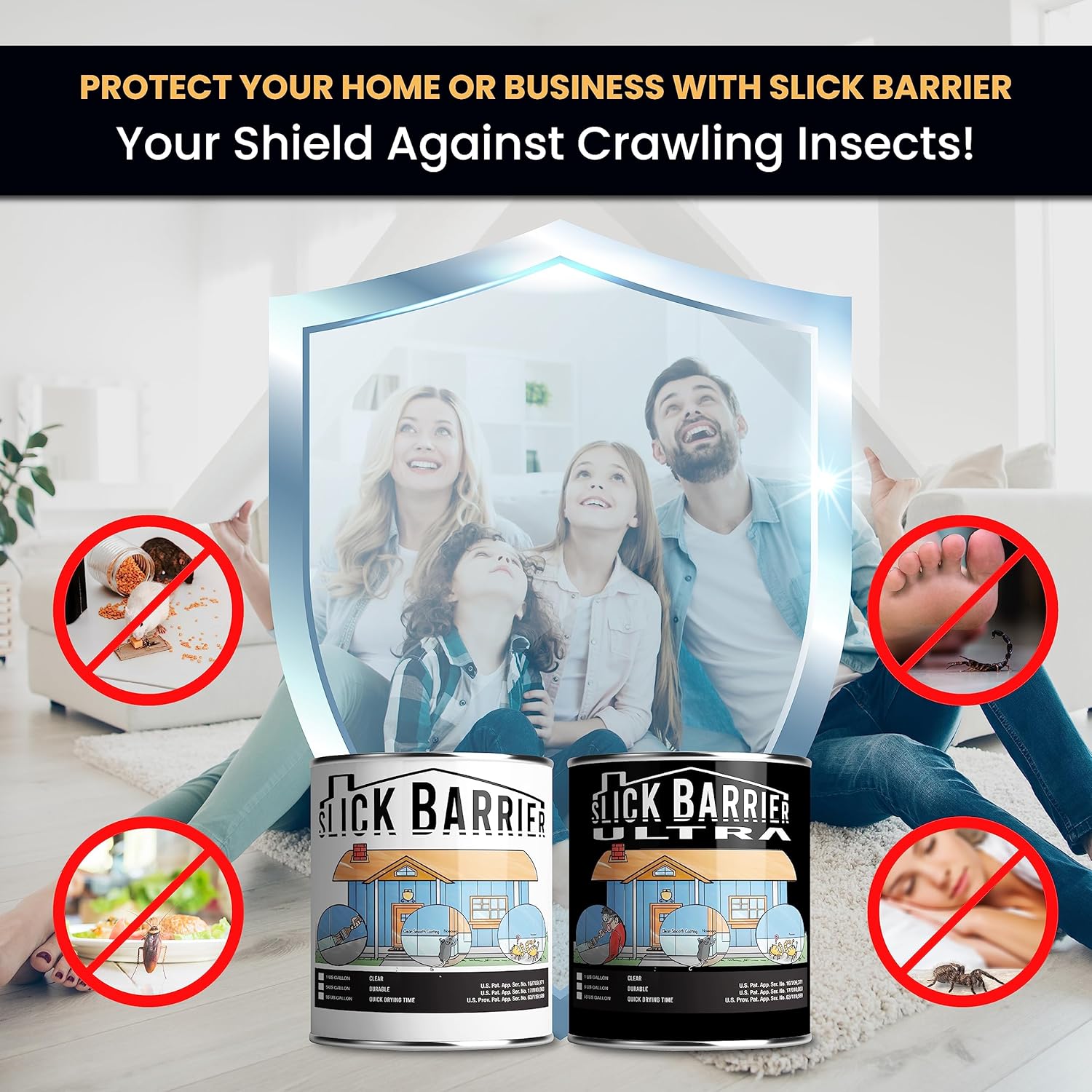 Home Kit - Ultimate Pest Control Solution for Crawling Insects, Rodents & Squirrels - Water-Based & Solvent-Based Coatings - Durable & Long-Lasting - Easy Application - Ample Coverage