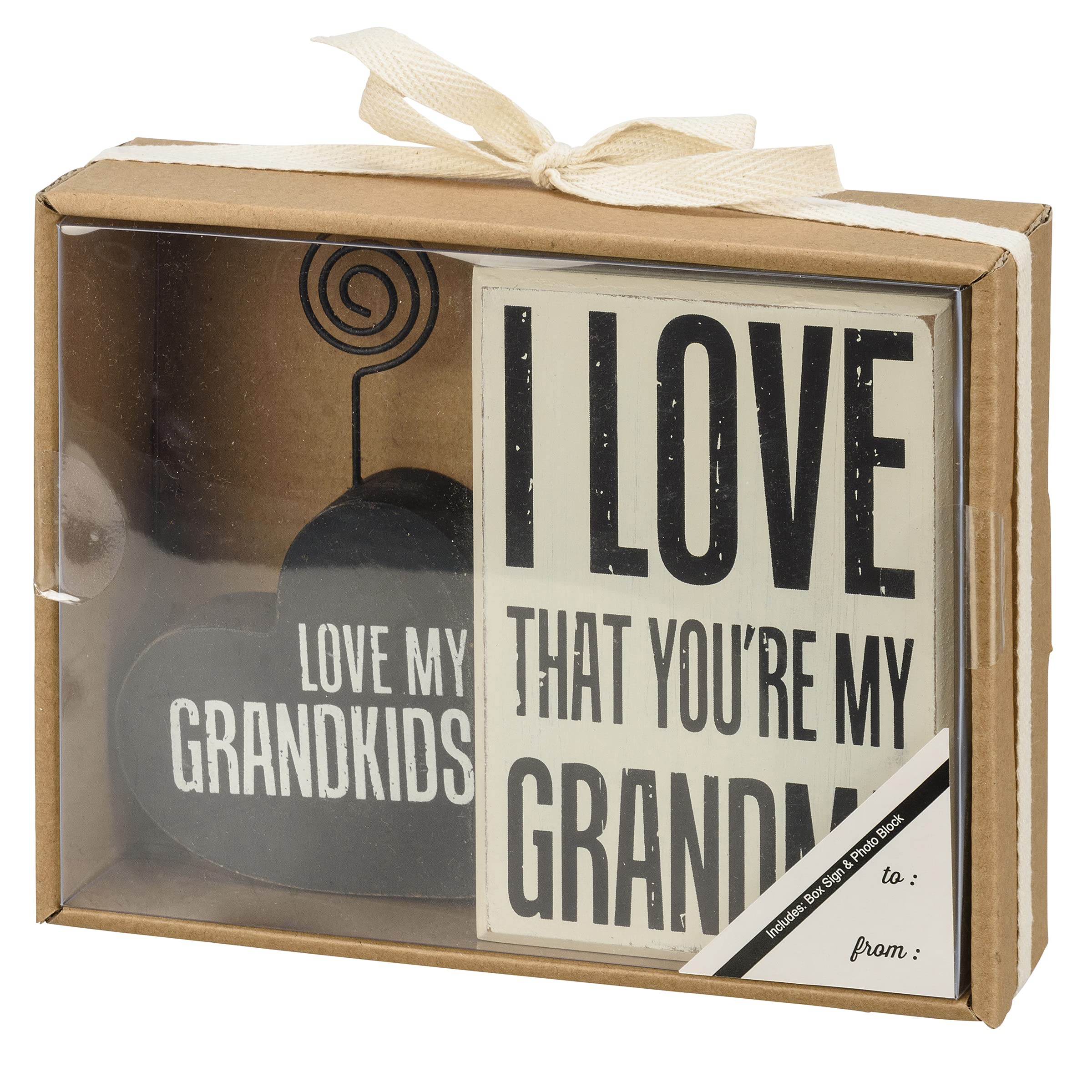 Coffret cadeau Love My Grandkids pour fête des grands-mères