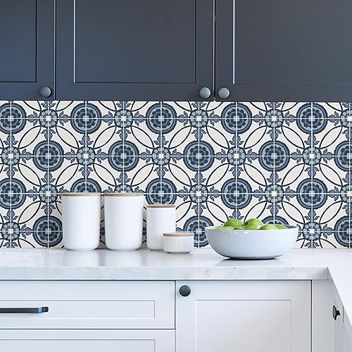 Miniatura 5 de WallPops DWPK2788 Fez Tile Kit Adhesivo de pared, color azul