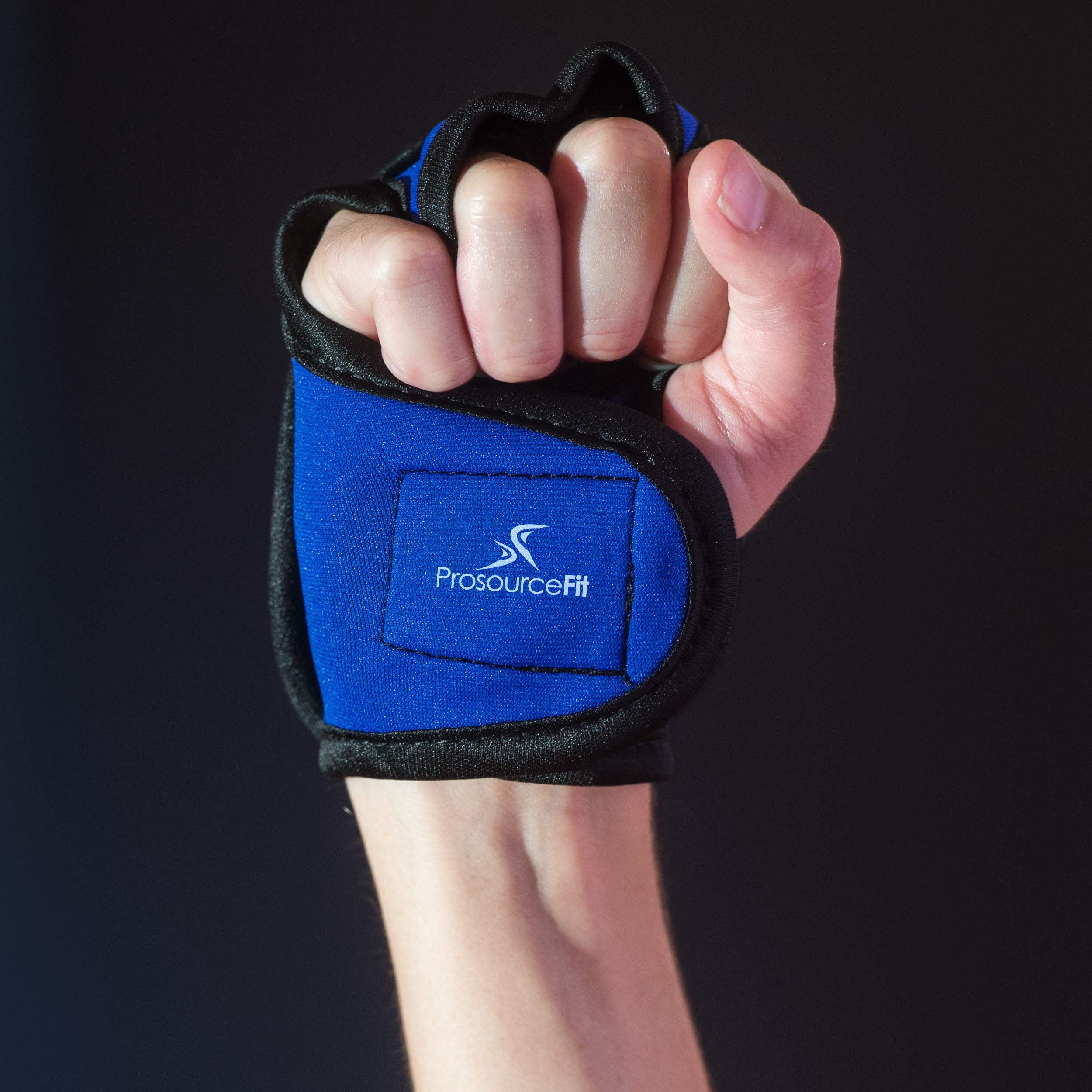 ProsourceFit Weighted Gloves, Pair of Heavy Duty 2 lb. Neoprene for Sculpting and Aerobics Blue - Image 3