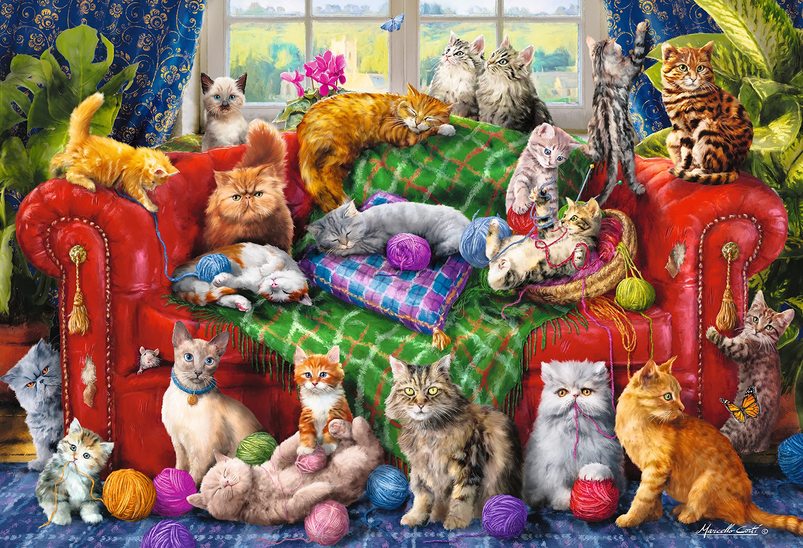 Trefl Funny Cats Faces 1500 Piece Jigsaw Puzzle – 85x58 Cm, Anti-Reflective Finish, For Adults & Teens 12+ - View #11